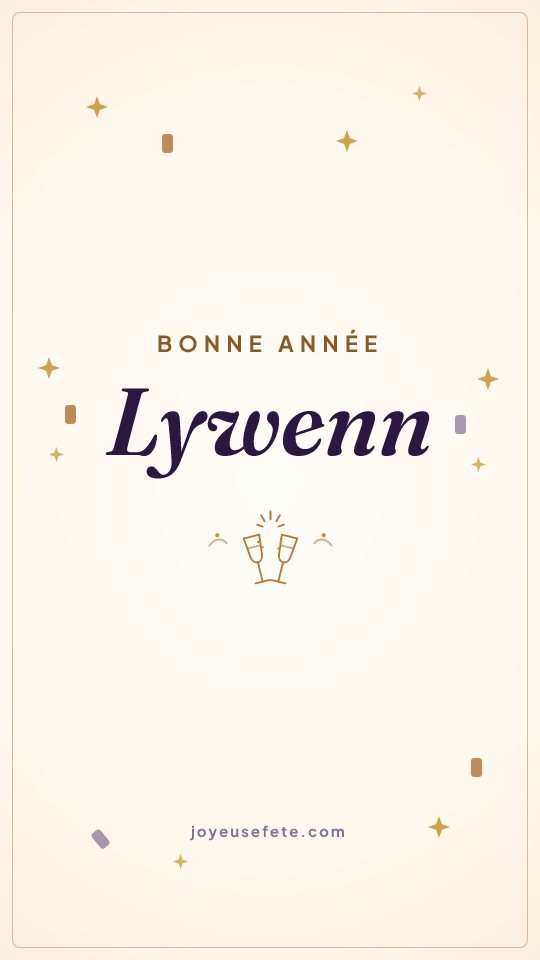 Image « Bonne année Lywenn » au format story