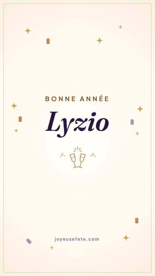 Image « Bonne année Lyzio » au format story