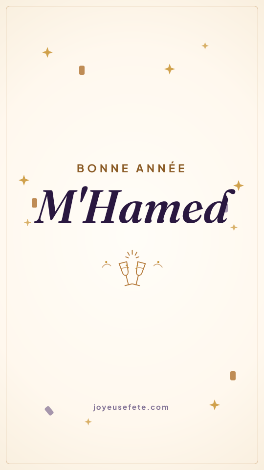 Image « Bonne année M'Hamed » au format story