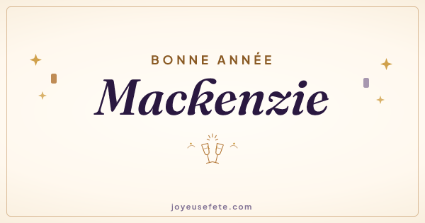 Image « Bonne année Mackenzie » au format large