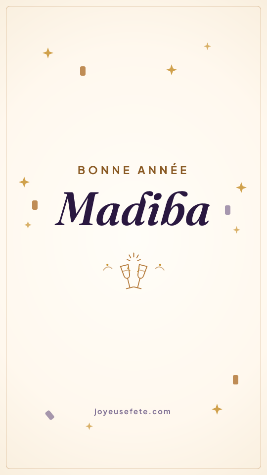 Image « Bonne année Madiba » au format story
