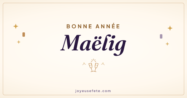 Image « Bonne année Maëlig » au format large