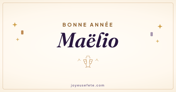 Image « Bonne année Maëlio » au format large