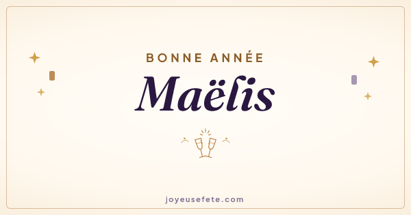 Image « Bonne année Maëlis » au format large
