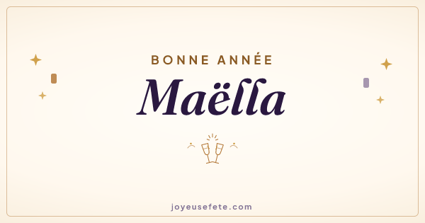 Image « Bonne année Maëlla » au format large