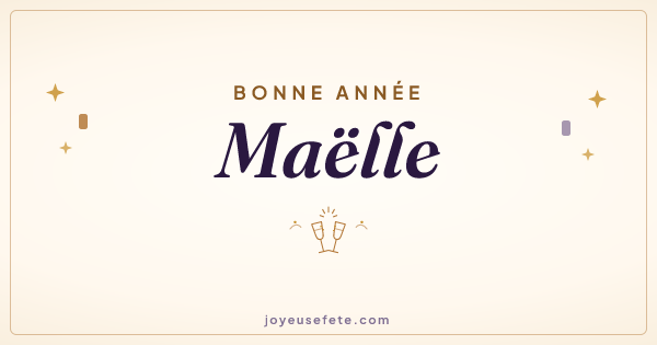 Image « Bonne année Maëlle » au format large