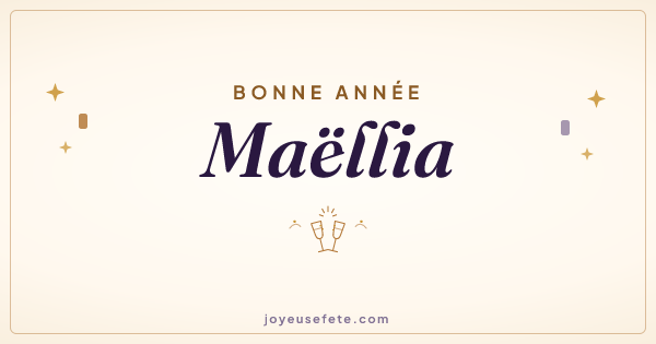 Image « Bonne année Maëllia » au format large