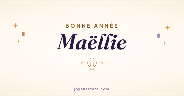 Image « Bonne année Maëllie » au format large