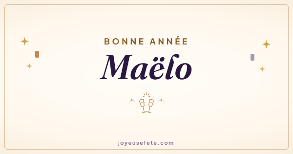 Image « Bonne année Maëlo » au format large
