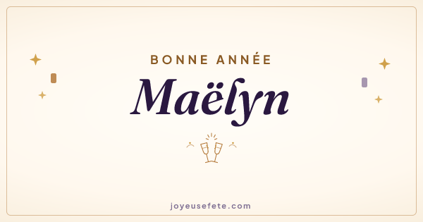 Image « Bonne année Maëlyn » au format large