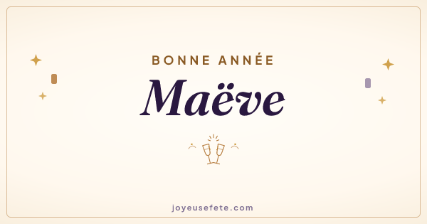 Image « Bonne année Maëve » au format large