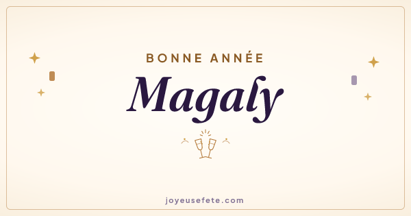 Image « Bonne année Magaly » au format large