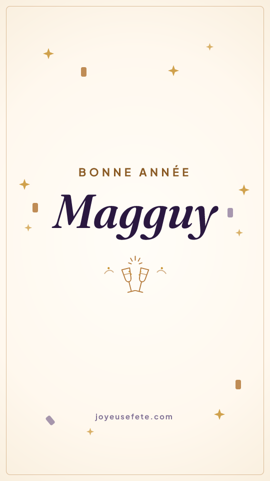Image « Bonne année Magguy » au format story
