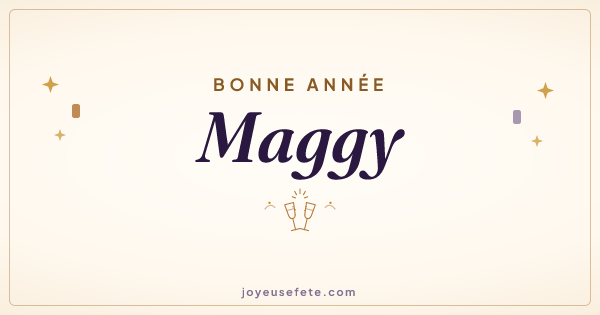 Image « Bonne année Maggy » au format large
