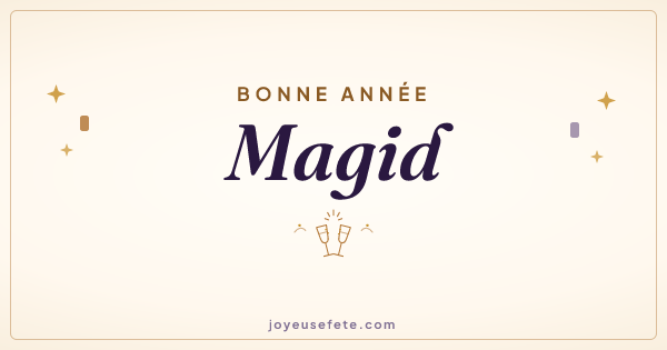 Image « Bonne année Magid » au format large