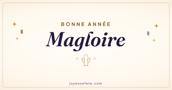 Image « Bonne année Magloire » au format large