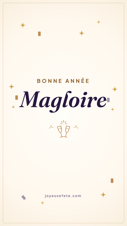 Image « Bonne année Magloire » au format story