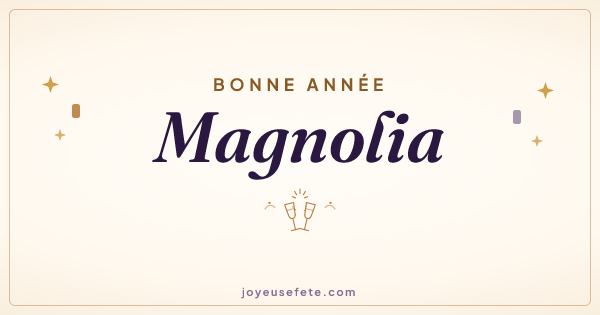 Image « Bonne année Magnolia » au format large