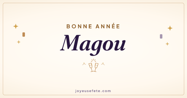 Image « Bonne année Magou » au format large