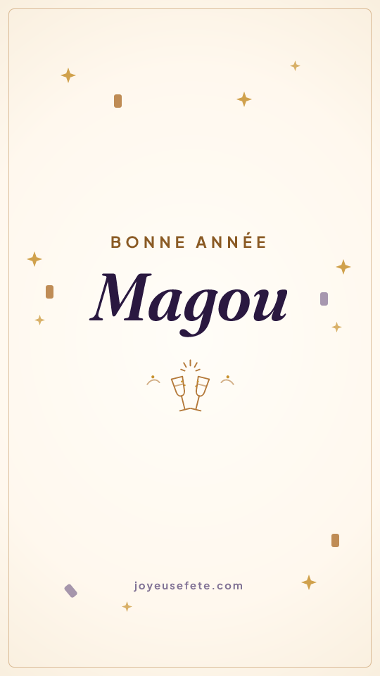 Image « Bonne année Magou » au format story
