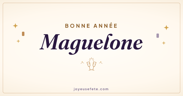 Image « Bonne année Maguelone » au format large