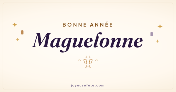 Image « Bonne année Maguelonne » au format large