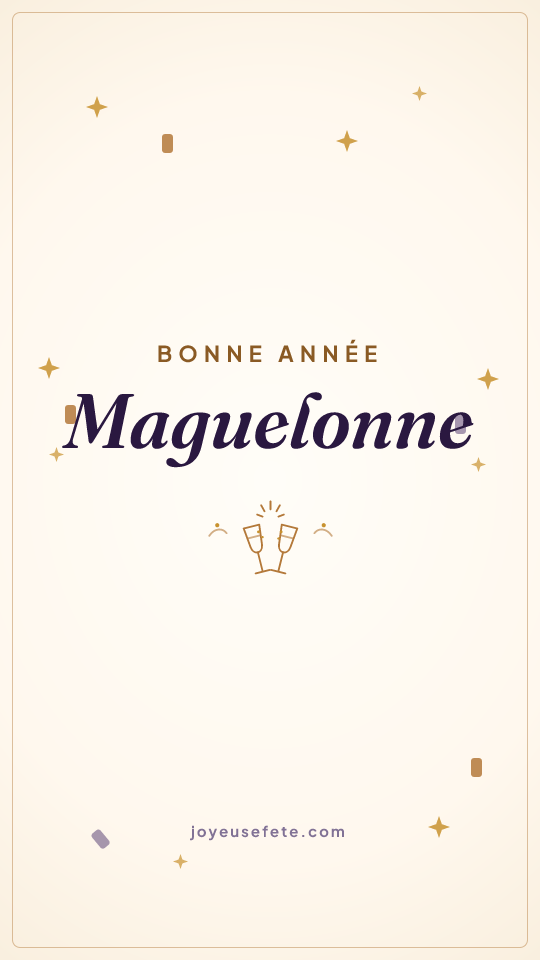 Image « Bonne année Maguelonne » au format story