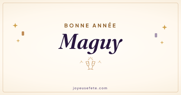 Image « Bonne année Maguy » au format large