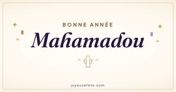 Image « Bonne année Mahamadou » au format large