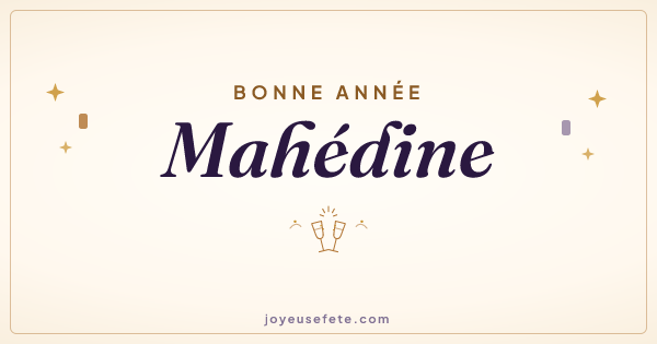 Image « Bonne année Mahédine » au format large