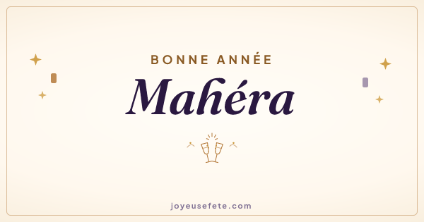 Image « Bonne année Mahéra » au format large