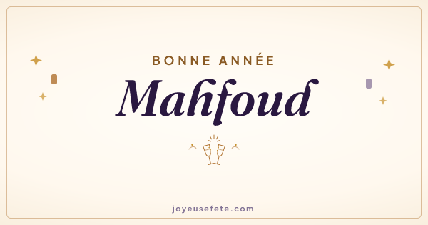 Image « Bonne année Mahfoud » au format large