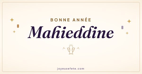 Image « Bonne année Mahieddine » au format large
