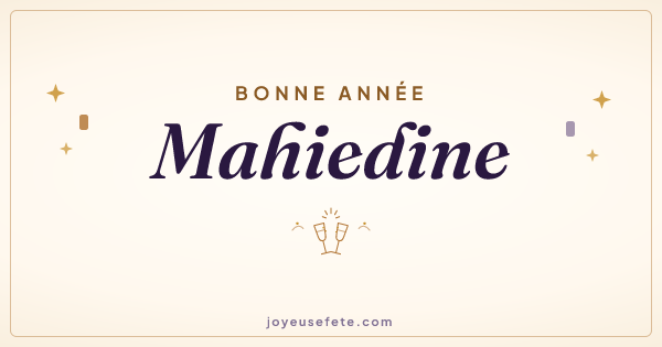 Image « Bonne année Mahiedine » au format large