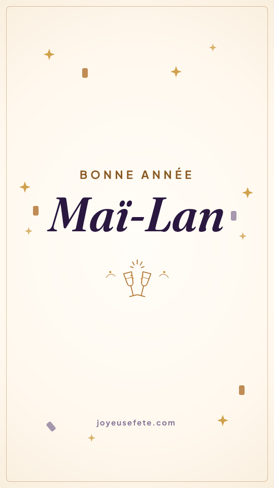 Image « Bonne année Maï-Lan » au format story