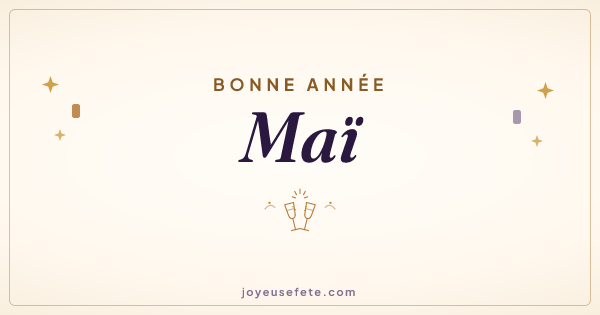 Image « Bonne année Maï » au format large