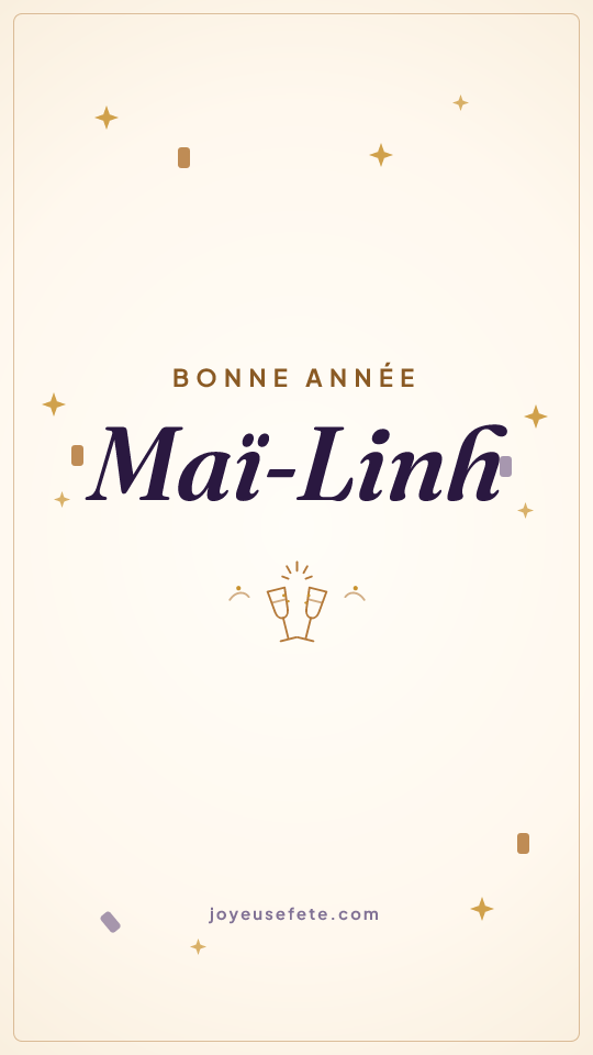 Image « Bonne année Maï-Linh » au format story