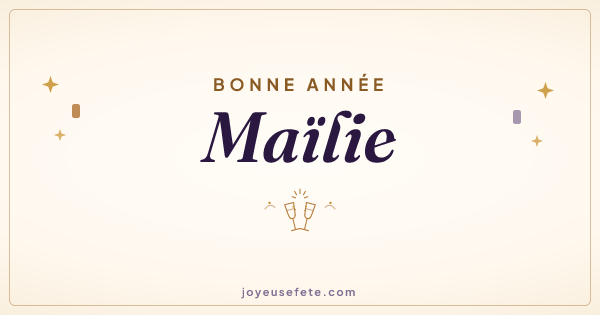 Image « Bonne année Maïlie » au format large
