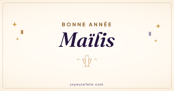 Image « Bonne année Maïlis » au format large