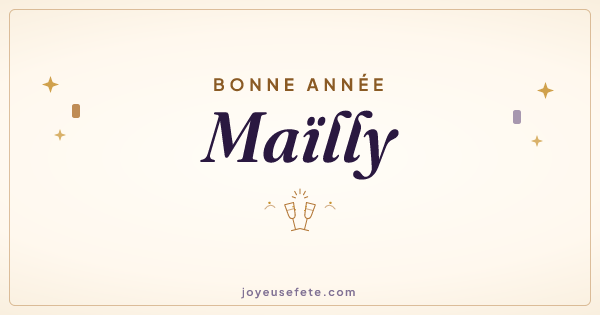 Image « Bonne année Maïlly » au format large