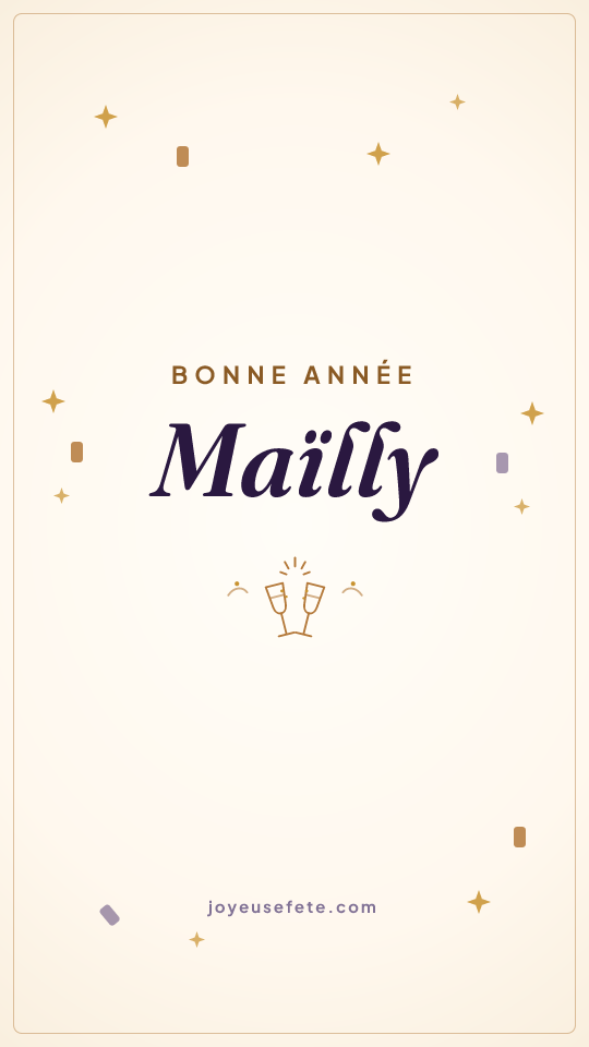 Image « Bonne année Maïlly » au format story