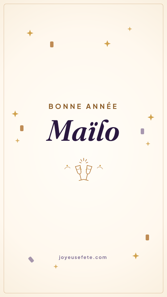 Image « Bonne année Maïlo » au format story