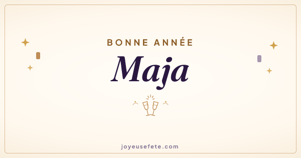 Image « Bonne année Maja » au format large