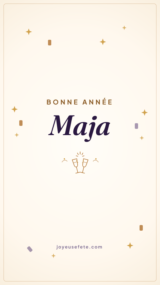 Image « Bonne année Maja » au format story
