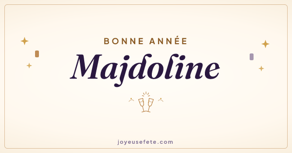 Image « Bonne année Majdoline » au format large