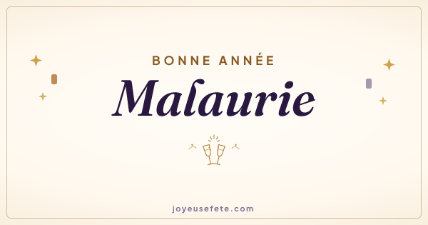Image « Bonne année Malaurie » au format large