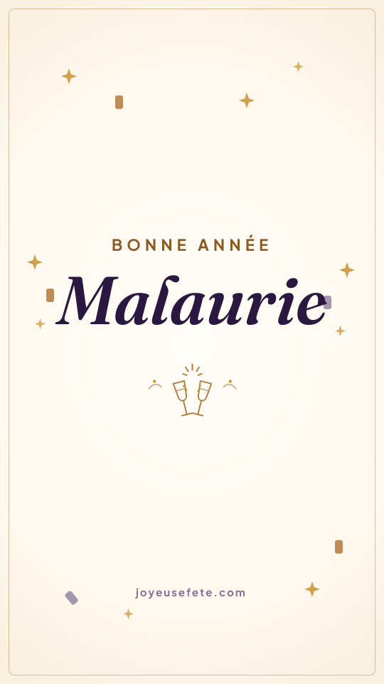 Image « Bonne année Malaurie » au format story