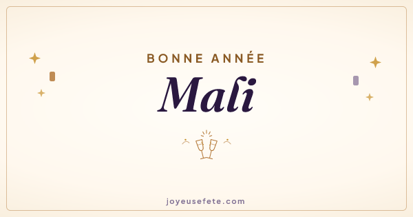 Image « Bonne année Mali » au format large