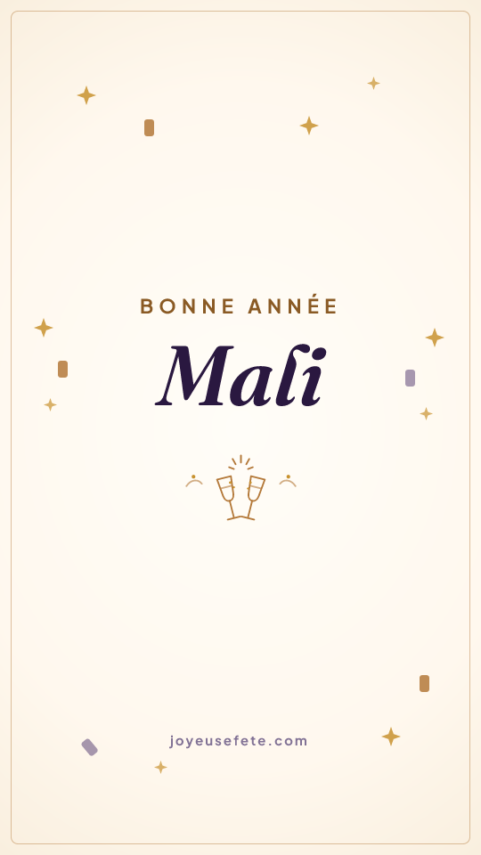 Image « Bonne année Mali » au format story