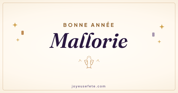 Image « Bonne année Mallorie » au format large